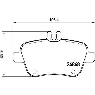 Sada brzdových platničiek kotúčovej brzdy BREMBO P 50 140