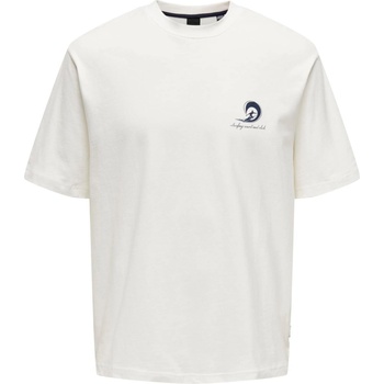 Only & Sons Тениска 'MILO' бяло, размер S