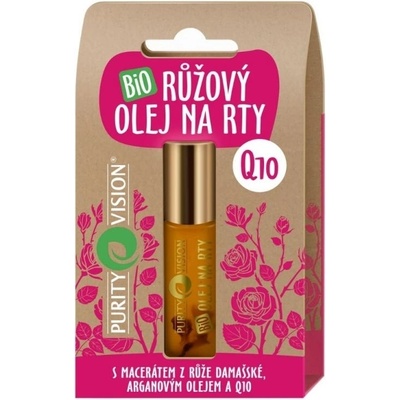 Purity Vision Růžový olej na rty s Q10 BIO 10 ml