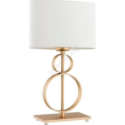 Argon 8310 - Настолна лампа PERSEO 1xE27/15W/230V 42 см кремав/златист (AR8310)