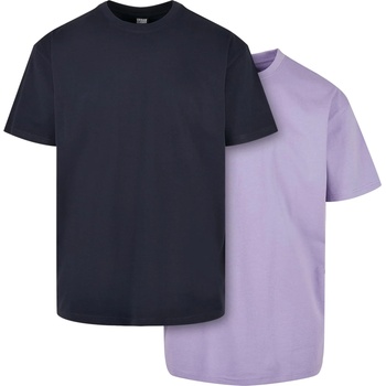 Urban Classics Комплект два броя мъжки тениски Urban Classics midnightnavy/lavenderUB-TB1778A-04302 - Бежов, размер S
