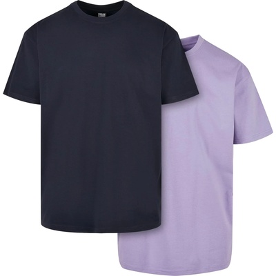 Urban Classics Комплект два броя мъжки тениски Urban Classics midnightnavy/lavenderUB-TB1778A-04302 - Бежов, размер S