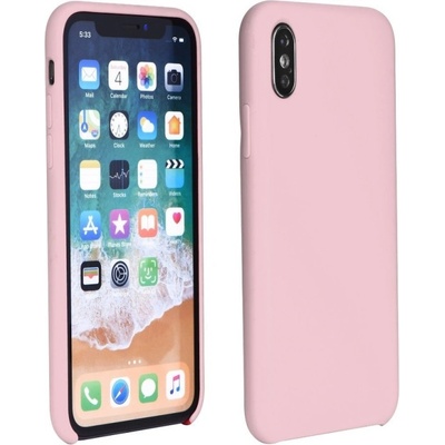 Púzdro Forcell Silicone iPhone 13 Max Světle ružové