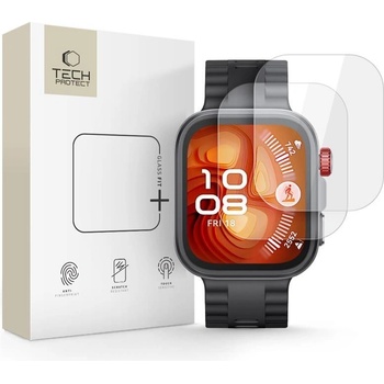 Tech-Protect 2 броя стъклени протектори за Huawei Watch Fit 4 Pro от Tech Protect Glass Fit+ - Прозрачни (5906302368518)