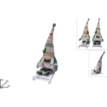 MAKRO Škriatok vianočný 43cm rôzne druhy