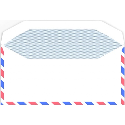 Bílá obálka na leteckou poštu 110x220 mm (DL)