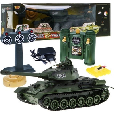 HB Toys RC Tank Russia T-34 vs Target 27MHz RTR Green 1:24
