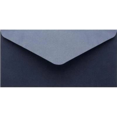 Metalická (perleťová) obálka tmavě modrá DL (110x220mm)
