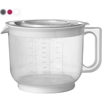 mísa 2,0l s výlevkou, odměrkou+víko, plast