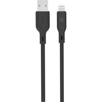 Dviced Cable USB-A to Lightning silicone 1, 25m - Black (DV110001)