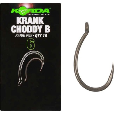 Korda Krank Choddy Barbless veľ.4 10 ks