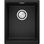 Твоят Стил Черна кухненска мивка от гранит Лондон 40 Slim 360 x 450 mm Мивка за вграждане