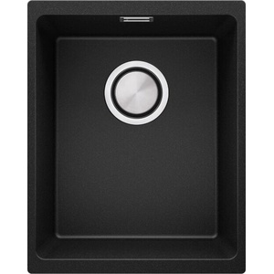 Твоят Стил Черна кухненска мивка от гранит Лондон 40 Slim 360 x 450 mm Мивка за вграждане