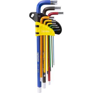 Topmaster Professional Шестограми цветни 1.5-10mm к-т 9бр дълги CR-V TMP (390172) - avetisyan