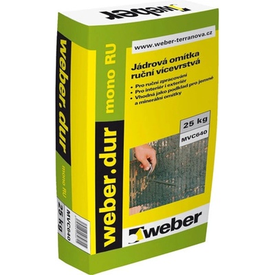 Weber weber.dur mono RU jádrová omítka 1mm 25 kg - MVC 640 25