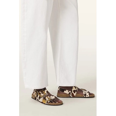 AllSaints сандали обувки с равна подметка дамски кожени Staffa Sandal (W046FE)