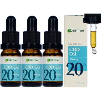 Absinther CBD olej 20% 10 ml 3 ks