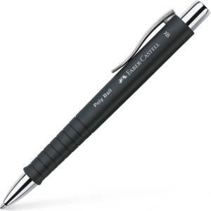 Faber-Castell Химикалка Faber-Castell Poly Ball XB, 0.6 mm дебелина на писане, син цвят на писане, черна