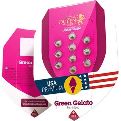 Royal Queen Seeds Green Gelato semienka neobsahujú THC 10 ks