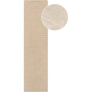 Flair Rugs Бежов вълнен килим 60x230 cm Zen Garden - Flair Rugs (503119373947)