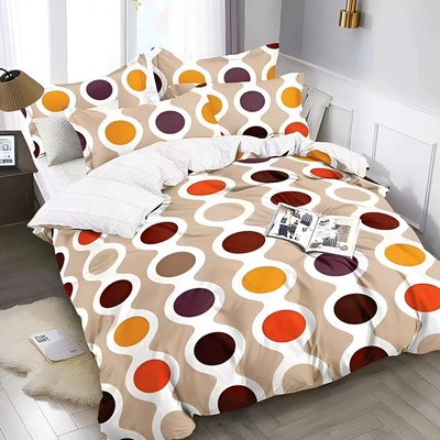 EmonaMall Двулицево спално бельо EmonaMall, 6 части - Модел S14039 (S14039-33333z)