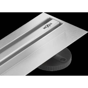 Mexen Flat 360° Slim въртящ линеен отток 140 см, инокс - 1041140 (1041140)