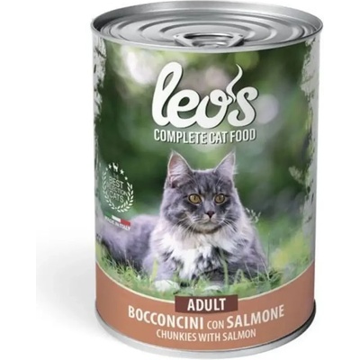 Monge Leo's Adult със сьомга - консерва за котки в зряла възраст 415 гр