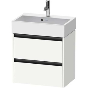 Duravit Ketho. 2 - Шкафче за умивалник 55x58x39 см, 2 чекмеджета, матово бяло K25273018180000 (K25273018180000)