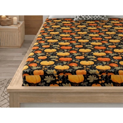 Textilomanie plachta z mikrovlákna ORANGE PUMPKINS farebná 90x200