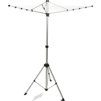 Bo-Camp Clothesline compact 3arm w/foot Цвят: сив
