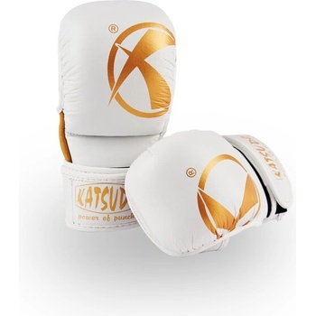 Katsudo Ръкавици Katsudo MMA REVENGE, бели (Kat_1012.white-gold)