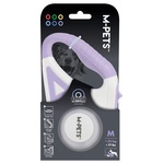 Mpets Flash - Автоматичен повод за куче с фенерче и LED светлини, лилав, размер S - дължина 5 м, за кучета 35 кг, Белгия - 10839299