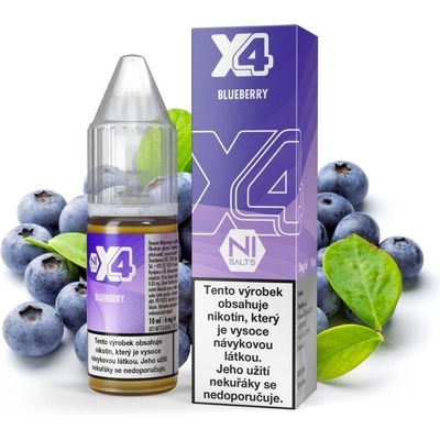 X4 Bar Juice Borůvka 10 ml 20 mg