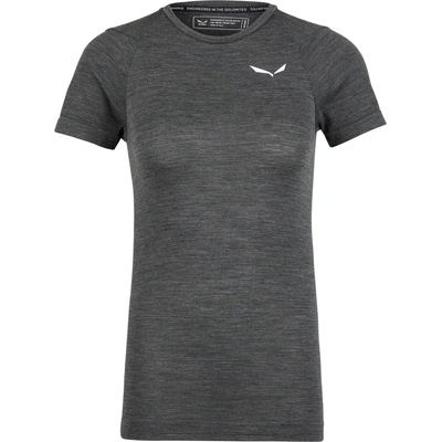 Salewa Дамско мериносово термобельо Salewa Women's Zebru Fresh AMR T-Shirt Merino base layer - Black Out - размер 42 (EU) (115-1581-0116)