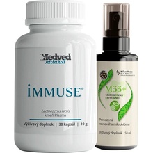 Medveď natural IMMUSE 30 + sprej M33 kapsúl