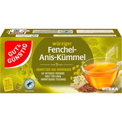 G&G čaj fenyklu anýzu a kmínu 25 ks, 50 g