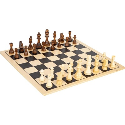 Dřevěné šachy a dáma XL 2v1