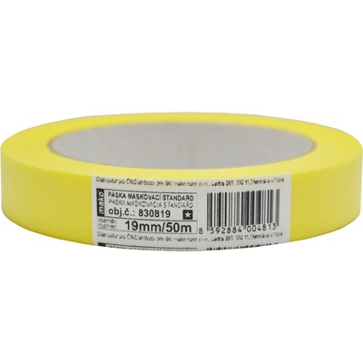 Mako Basic Lepicí páska zakrývací hladký krepová 3 dny do 60 °C 19 mm × 50 m