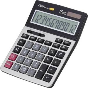 Deli Дели Core 1671 сребърен настолен калкулатор DEL01671 (DEL01671) Калкулатори