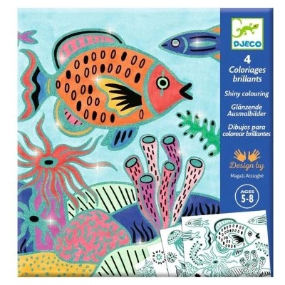 DJECO Детски картини изненада - Морски свят - Djeco (DJ09698)