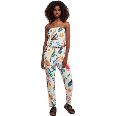 Urban classics Гащеризон Urban classics Viscose Bandeau sleeveless jumpsuit - White (White Sand Fruity)