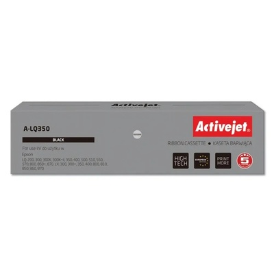 Activejet Лента с мастило Activejet A-LQ350 (заместител за Epson S015633, Supreme, 2 500 000 знака, черна) (A-LQ350)