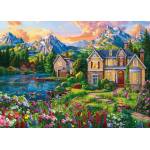 KS Games - Puzzle Cozy House by the Lake - 2 000 piese