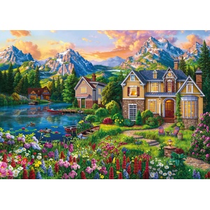 KS Games - Puzzle Cozy House by the Lake - 2 000 piese