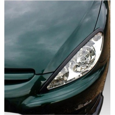 MOTORDROME Вежди за фарове за Peugeot 307 (2001-2004) Pre Facelift - черни (FR.00.0077)