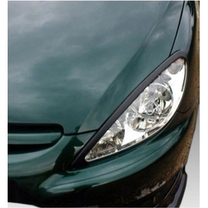 MOTORDROME Вежди за фарове за Peugeot 307 (2001-2004) Pre Facelift - черни (FR.00.0077)