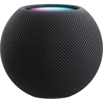 Apple Смарт колонка Apple HomePod mini (MY5G2Y/A), Bluetooth, Wi-Fi, смарт (поддържа Siri), 4 микрофона, 360° обхват, черна (Space Gray) (MY5G2Y/A)