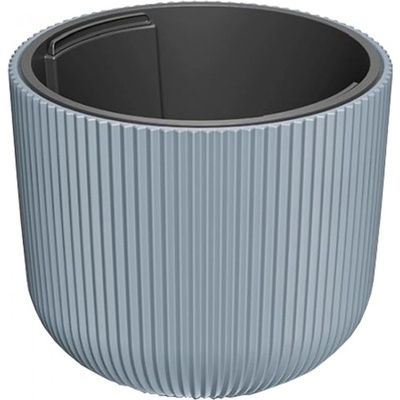 Prosperplast Květináč 30 x 30 x 26 cm plast stříbrný
