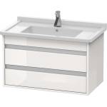 Duravit Ketho - Шкафче за умивалник 48x80x46 см, 2 чекмеджета, лъскаво бяло KT664402222 (KT664402222)