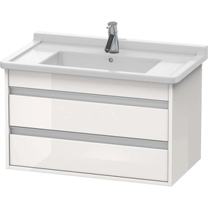 Duravit Ketho - Шкафче за умивалник 48x80x46 см, 2 чекмеджета, лъскаво бяло KT664402222 (KT664402222)